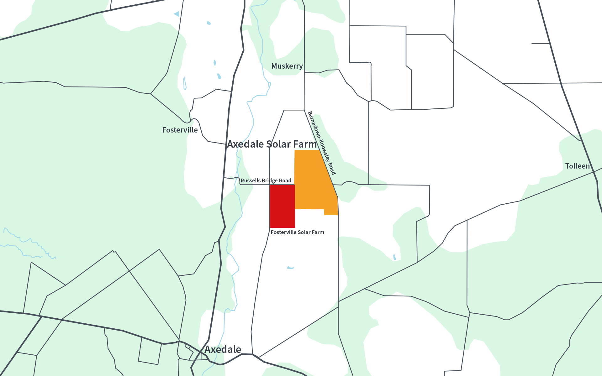 FRV Axedale Location Map